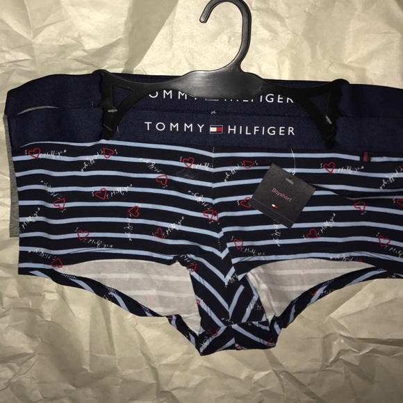 TOMMY HILFIGER logo band iconic boyshorts set 2 large L - Picture 2 of 4